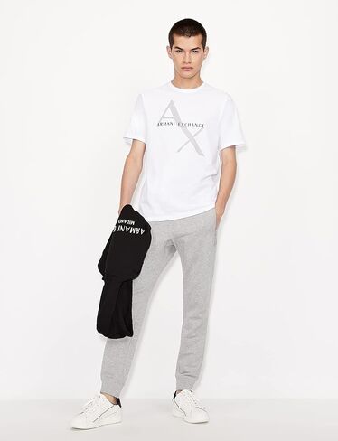 A|X ARMANI EXCHANGE mens Drawstring Jogger With Zip Pockets Casual Pants, Black, Medium US in Saudi Arabia