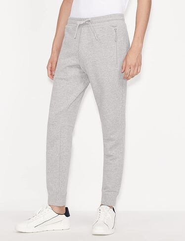 A|X ARMANI EXCHANGE mens Drawstring Jogger With Zip Pockets Casual Pants, Black, Medium US in Saudi Arabia