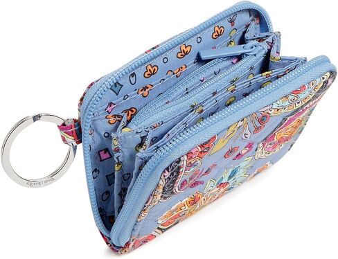 Vera Bradley Women's Cotton Petite Zip-around Wallet With RFID Protection, Plants - Recycled Cotton, One Size in Kuwait