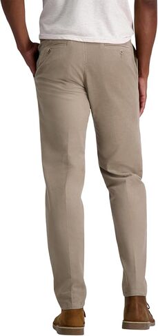 Haggar Men's Corduroy Expandable Waist Classic Fit Flat Front Pant, Camel-Straight, 33x30 in Saudi Arabia