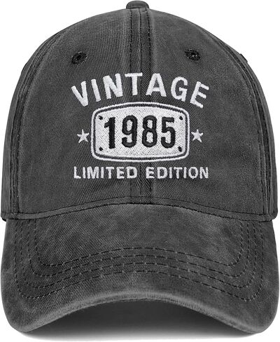 40th Birthday Gifts for Men Women Hats Vintage 40 Embroidered Baseball Cap in Kuwait