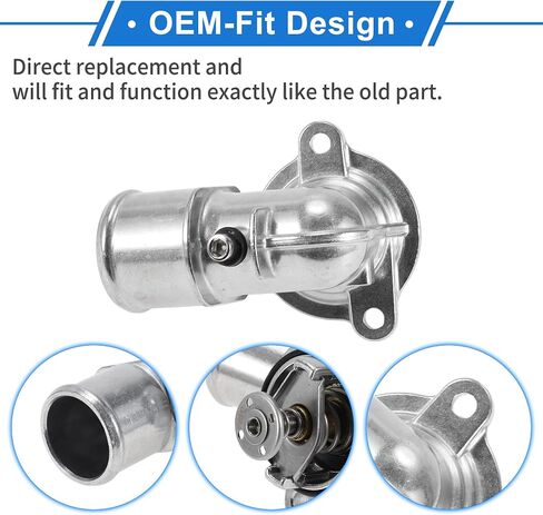 No.68253514AA Upgrade Aluminum Thermostat Housing Assembly for Ram 1500 2014-2023 Coolant Thermostat for Jeep Grand Cherokee 2014-2019 Gladiator 2021-2023 Wrangler 2020-2023 3.0L in Saudi Arabia