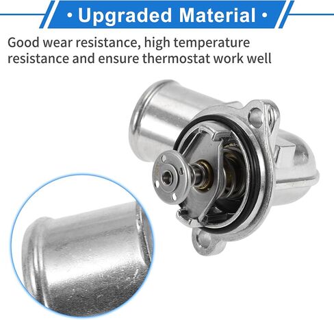 No.68253514AA Upgrade Aluminum Thermostat Housing Assembly for Ram 1500 2014-2023 Coolant Thermostat for Jeep Grand Cherokee 2014-2019 Gladiator 2021-2023 Wrangler 2020-2023 3.0L in Saudi Arabia