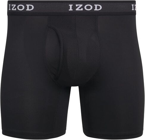 IZOD Mens Boxer Briefs - 5 Pack Stretch Performance Mens Underwear Boxers with Functional Fly Pouch (Sizes: S-2XL) in Saudi Arabia