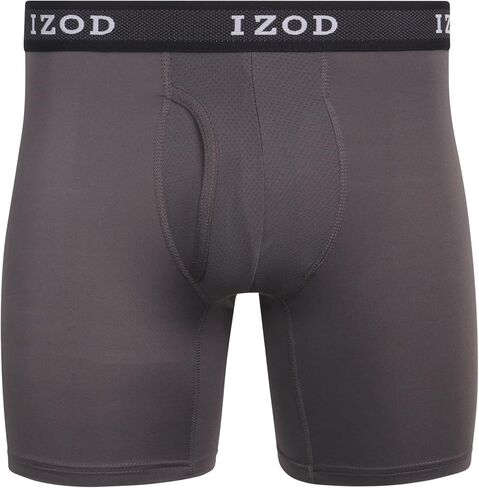 IZOD Mens Boxer Briefs - 5 Pack Stretch Performance Mens Underwear Boxers with Functional Fly Pouch (Sizes: S-2XL) in Saudi Arabia