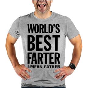 Tstars World's Best Farter Dad Shirt | Gift for New Dads Funny Father's Day Tshirt for Men