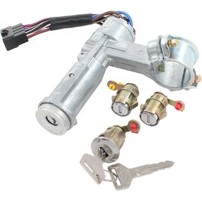 MOTOKU Ignition Switch Assembly and Door Lock Cylinder Set for Toyota Corolla 1987-1992