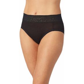 Carole Hochman Womens 5-Pack Midnight Lace Waistband Hi-Cut Briefs