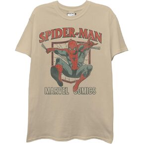Marvel Men's Comics Spider-Man يتأرجح تي شيرت قصير الأكمام