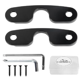 Upgraded Aluminum Alloy Sun Visor Repair Kit for Jeep Wrangler JK 2018/ JL/Wrangler 2018-2023/ Gladiator 2020-2023 Heavy Duty Sun Visor Clips, Visor Mounting Clips for Jeep