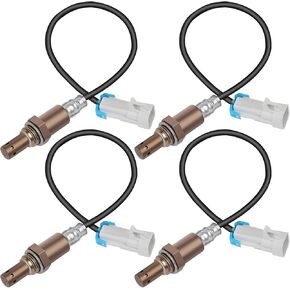 O2 Oxygen Sensor Upstream Downstream 250-24470 4PCS Set Compatible with 2003-2005 for Chevy Blazer/Tahoe/Silverado 1500/Suburban 1500 5.3L V8, for GMC Sierra 1500/Yukon/Yukon XL 1500 5.3L V8