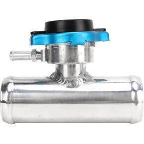Coolant Pipe Filler Neck, High Efficiency T6061 Aluminum Heavy Duty Radiator Inline Filler Neck with Temperature Display Cap for Cars