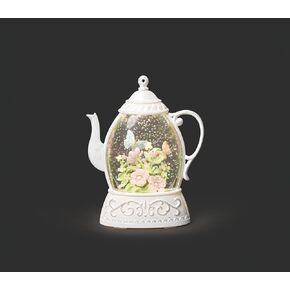 Roman, 5.25" H LED Lighted Teapot Shimmer Lantern, Mother's Day Gift