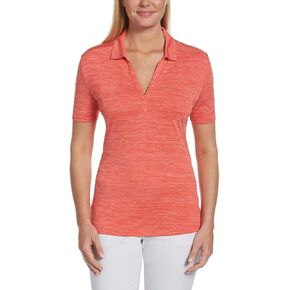 Callaway Women's Broken Stripe Golf Polo, Sun Protection, Moisture-Wicking, Lightweight, Performance Collared Shirt