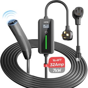 Unitek Level 1 & 2 Portable Tesla Wall Charger - 32Amp 7KW 240V Tesla Home Charger, Auto Sensing Electric Car Charger Tesla Adapter Mobile Connector for All Tesla, Tesla EV Charger for ModelY/3/S/X