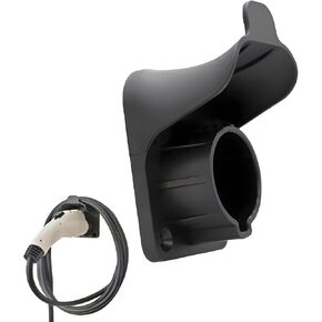 EV Vehicle SAE J1772 Wall-Mount Charger Holder, Portable Space Saving Charging Cable Organizer Cord Hanger Wire Hooks (J1772-01)