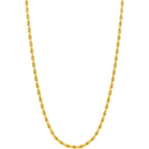 Monily 1.5mm Rope Chain Necklace for Women Stainless Steel Twist Chain Necklace Women's Chain Necklaces