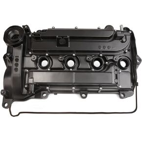 MITZONE Upgrade Aluminum Valve Cover with Gasket Compatible with Honda Accord Civic CR-V 1.5L Turbo Petrol 2016-2019 (Black)