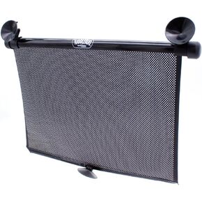 Toddleroo by North States On-The-Go Extra Wide 18" Car Window Shade for Baby and Kids, Retractable Pull-Down Roller, Helps Block Sun Glare, UV Protection, Black