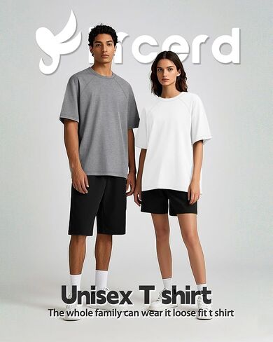Ficerd 3 Pack Cotton Cotton Men Terts Tirts Big and Tall Raglan Raglan Short Sleeve Crew Neck Plus Size Size in Saudi Arabia