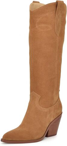 Nine West Women's Smash Knee High Boot, Tan 101, 8 in Saudi Arabia