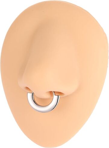 PEAKLINK 316L Surgical Steel Septum Clicker Ring Nose Hoop 16G Tragus Rook Daith Piercing Jewelry Cartilage Helix Conch Hoop Earring for Women in Saudi Arabia