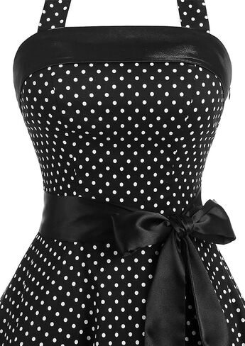 Vintage Dress for Women 1950s Halter Retro Cocktail Dresses Audrey Hepburn Style Rockabilly Swing Dress in Saudi Arabia