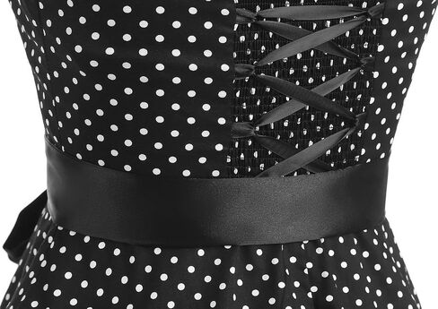 Vintage Dress for Women 1950s Halter Retro Cocktail Dresses Audrey Hepburn Style Rockabilly Swing Dress in Saudi Arabia