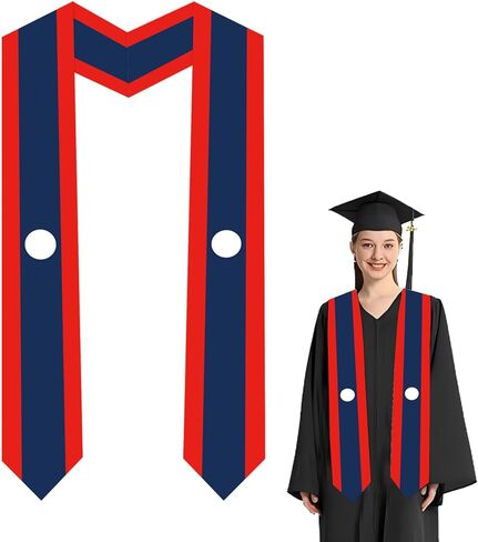 National Flag Graduation Stole Embroidery Sash for Study Aboard International Students 72" in Length in Saudi Arabia