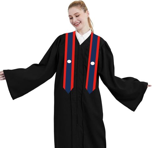 National Flag Graduation Stole Embroidery Sash for Study Aboard International Students 72" in Length in Saudi Arabia