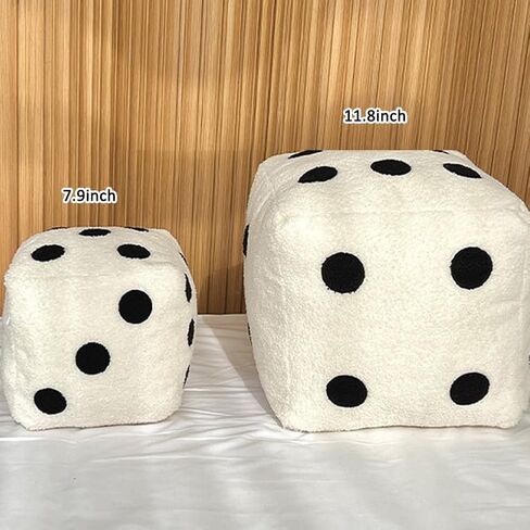 Dice Plush Pillow,Cute Plush Dice Toy,Plush Stuffed Dice Toys,Creative and Fun Simulation Dice Cube Plush Fill Soft Sofa Cushion,Perfect for Learning and Gaming Nights Creative Home Decoration in Saudi Arabia