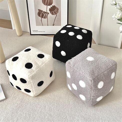 Dice Plush Pillow,Cute Plush Dice Toy,Plush Stuffed Dice Toys,Creative and Fun Simulation Dice Cube Plush Fill Soft Sofa Cushion,Perfect for Learning and Gaming Nights Creative Home Decoration in Saudi Arabia