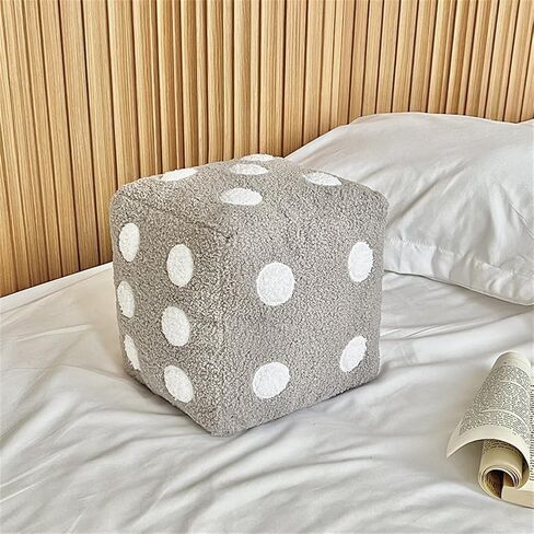 Dice Plush Pillow,Cute Plush Dice Toy,Plush Stuffed Dice Toys,Creative and Fun Simulation Dice Cube Plush Fill Soft Sofa Cushion,Perfect for Learning and Gaming Nights Creative Home Decoration in Saudi Arabia