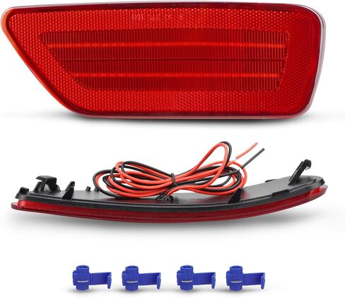 Bestview Besteview LED LED LED مصباح مصباح عاكس لـ JE-EP Grand Cherokee ، Compass ، Patriot ＆ Dodge Journey ، Lear Pumper Reflector Light Light Assembly Red ، Pack of 2 in Kuwait