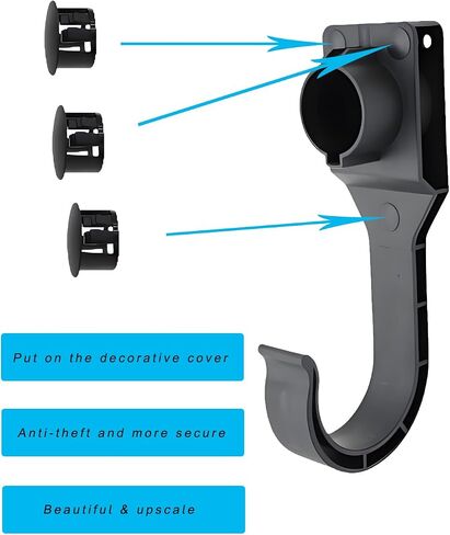 EV Vehicle SAE J1772 Wall-Mount Charger Holder, Portable Space Saving Charging Cable Organizer Cord Hanger Wire Hooks (J1772-01) in Kuwait