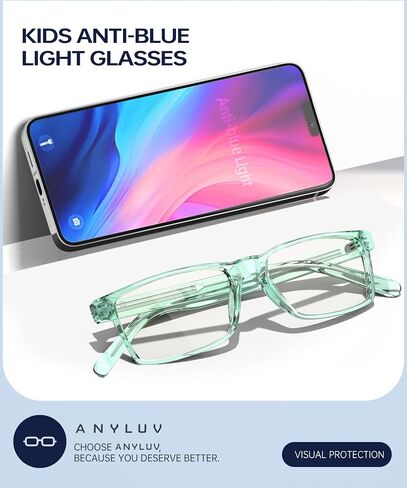 ANYLUV Blue Light Glasses for Kids, Blue Light Blocking Glasses for Girls/Boys, Teen Gaming Glasses Anti Eyestrain in Saudi Arabia