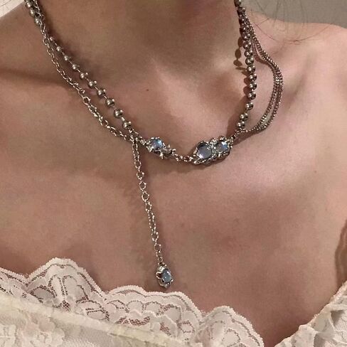 Buyongwant Irregular Necklace Y2k Pendant Metal Women's Design Collar Chain Fashion Star 16.54 Inch in Saudi Arabia