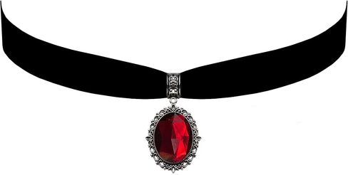 Victorian Vault Gothic Steampunk Victorian Pendant on Black Velvet Choker in Saudi Arabia
