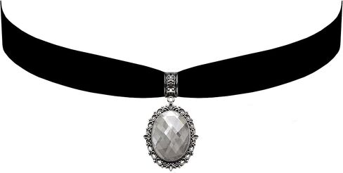 Victorian Vault Gothic Steampunk Victorian Pendant on Black Velvet Choker in Saudi Arabia