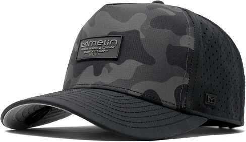 melin Odyssey Brick Hydro, Performance Snapback Hat, Water-Resistant Baseball Cap for Men & Women, Olive Camo, Small in Kuwait