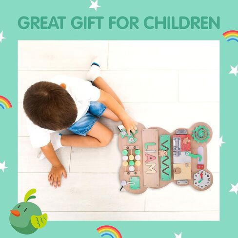 Educational games Board, First Birthday Gift, Sensory Activity Toy, Wooden Busy Board in Saudi Arabia