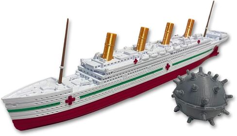Sands3D RMS Titanic Model Ship 1 Ft Long Assembled Titanic Toys For Kids, Historically Accurate Titanic Toy, Titanic Ship, Titanic Cake Topper, Titanic Figurine, Titanic Boat, Titanic Replicas in Saudi Arabia