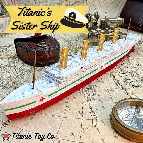 Sands3D RMS Titanic Model Ship 1 Ft Long Assembled Titanic Toys For Kids, Historically Accurate Titanic Toy, Titanic Ship, Titanic Cake Topper, Titanic Figurine, Titanic Boat, Titanic Replicas in Saudi Arabia