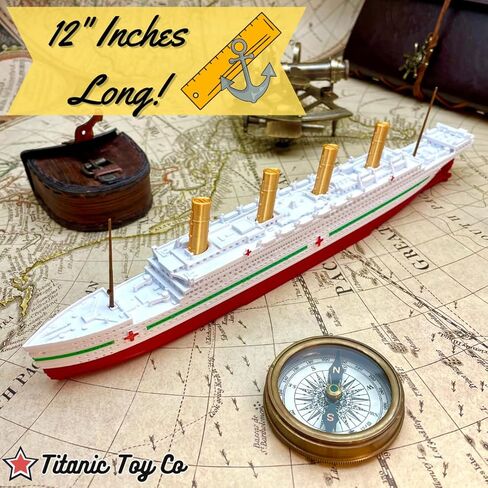 Sands3D RMS Titanic Model Ship 1 Ft Long Assembled Titanic Toys For Kids, Historically Accurate Titanic Toy, Titanic Ship, Titanic Cake Topper, Titanic Figurine, Titanic Boat, Titanic Replicas in Saudi Arabia