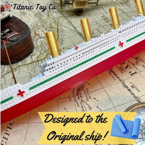 Sands3D RMS Titanic Model Ship 1 Ft Long Assembled Titanic Toys For Kids, Historically Accurate Titanic Toy, Titanic Ship, Titanic Cake Topper, Titanic Figurine, Titanic Boat, Titanic Replicas in Saudi Arabia