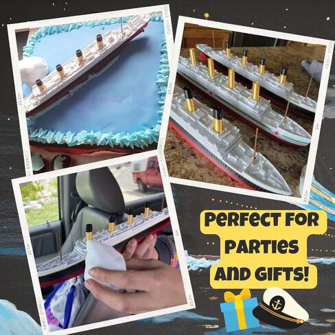 Sands3D RMS Titanic Model Ship 1 Ft Long Assembled Titanic Toys For Kids, Historically Accurate Titanic Toy, Titanic Ship, Titanic Cake Topper, Titanic Figurine, Titanic Boat, Titanic Replicas in Saudi Arabia