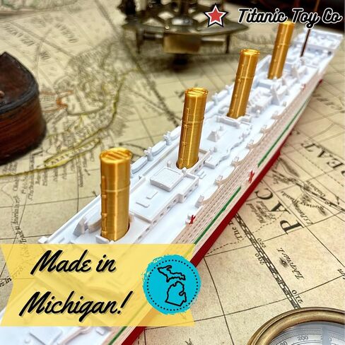 Sands3D RMS Titanic Model Ship 1 Ft Long Assembled Titanic Toys For Kids, Historically Accurate Titanic Toy, Titanic Ship, Titanic Cake Topper, Titanic Figurine, Titanic Boat, Titanic Replicas in Saudi Arabia