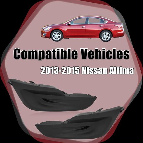 CarPartsDepot Fog Lamp Light Cover For NISSAN ALTIMA 2013-2015 (Driver and Passenger Side) in Saudi Arabia
