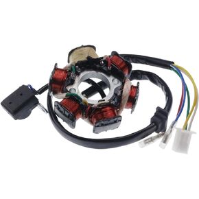Ignition Stator Magneto 5 wire AC 6 Pole Coil for GY6 50CC 110CC 125CC 150CC Go Kart Scooter Moped ATV Dune Buggy