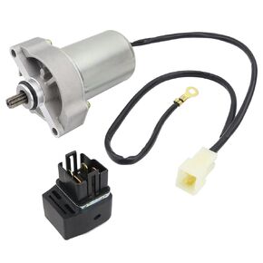 Starter w/Gear & Relay for Polaris Sportsman 90 07-16, Outlaw 90 07-16, Sportsman 110 16-23, Outlaw 110 16-23, 0453478 0454952 19621, Outlaw Sportsman 90 Starter,Outlaw Sportsman 110 Starter